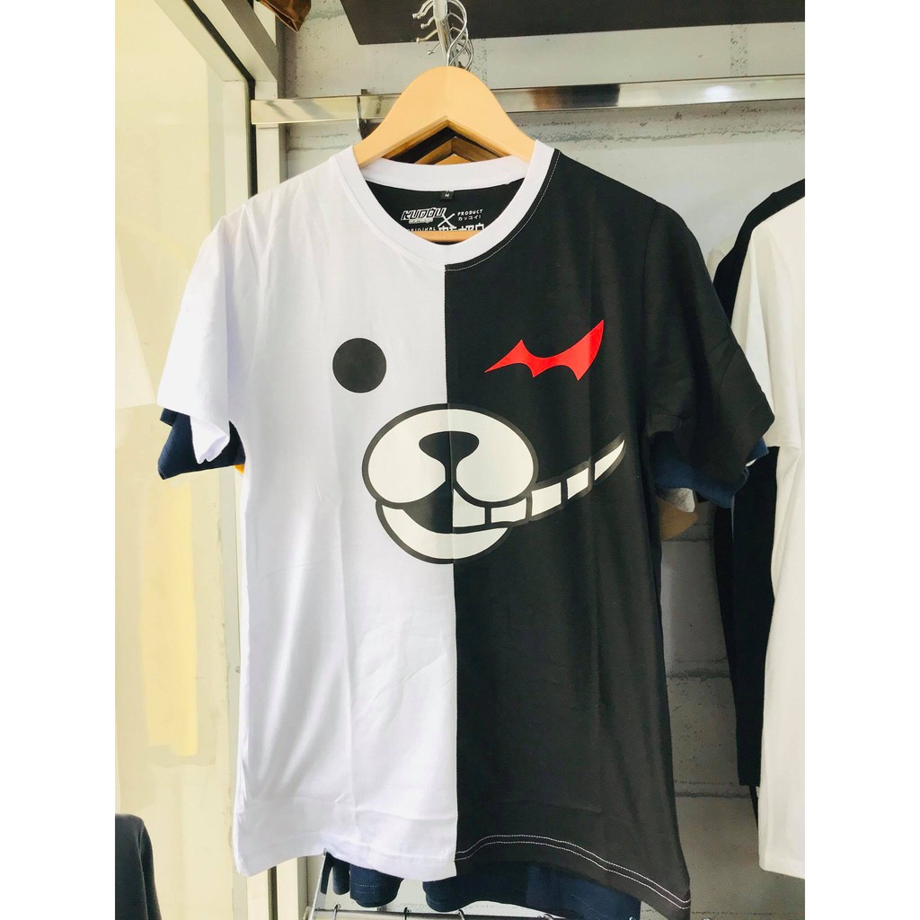 Kaos Anime Danganronpa Monokuma Black white Katun