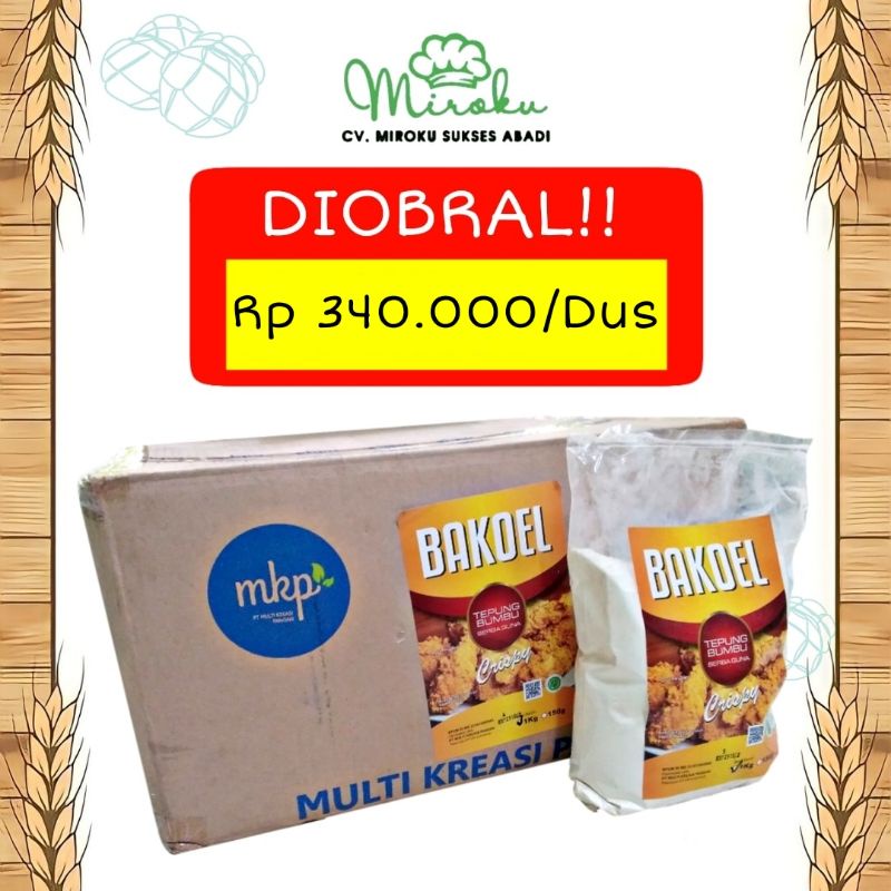 

Bakoel Tepung Bumbu Serbaguna Tepung Ayam, Gorengan Crispy 1 Dus