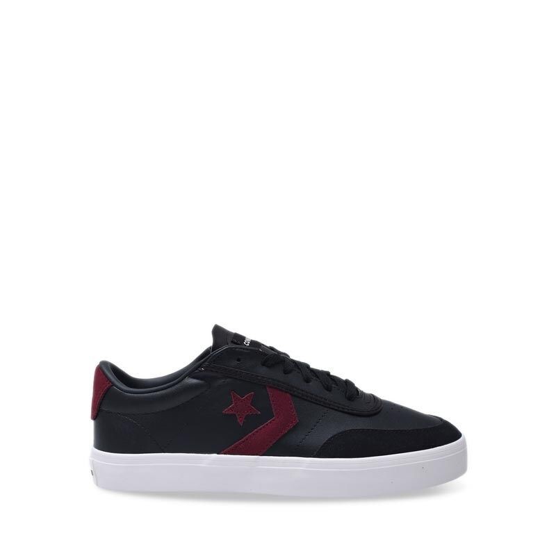 Sepatu Converse Courtlandt Leather And Suede Black Murah