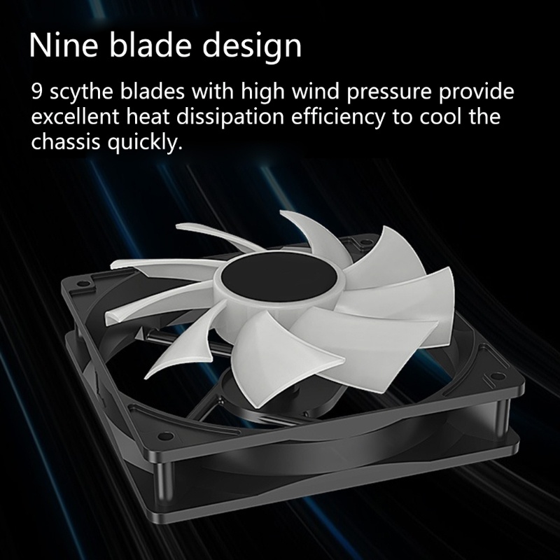 Bt PC ARGB Untuk Case Fans 120mm High Airflow Quiet Adjustable 4Pin PWM Fans Untuk Comp