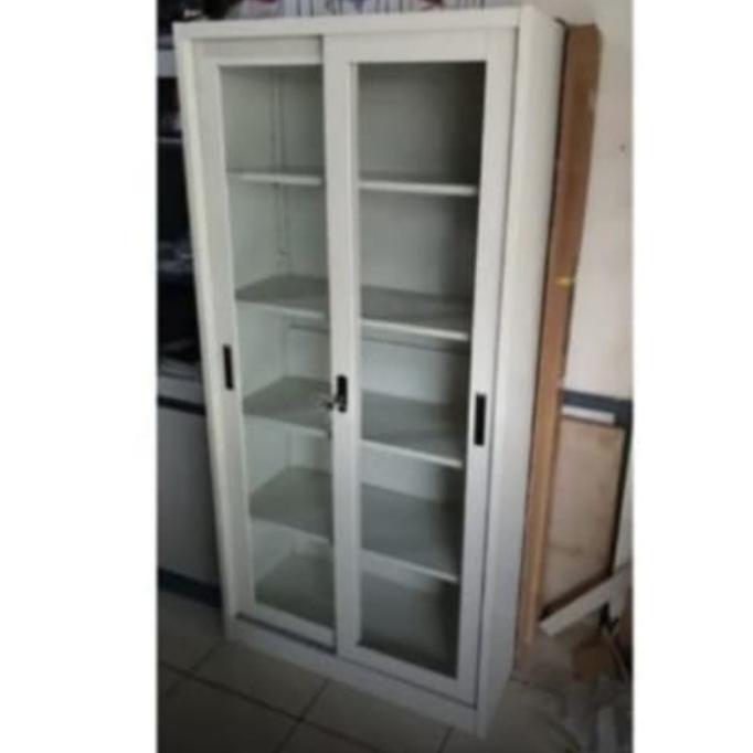 

Lemari Besi Sliding Kaca, Lemari Arsip Neo Sliding Kaca White Cream Terlaris