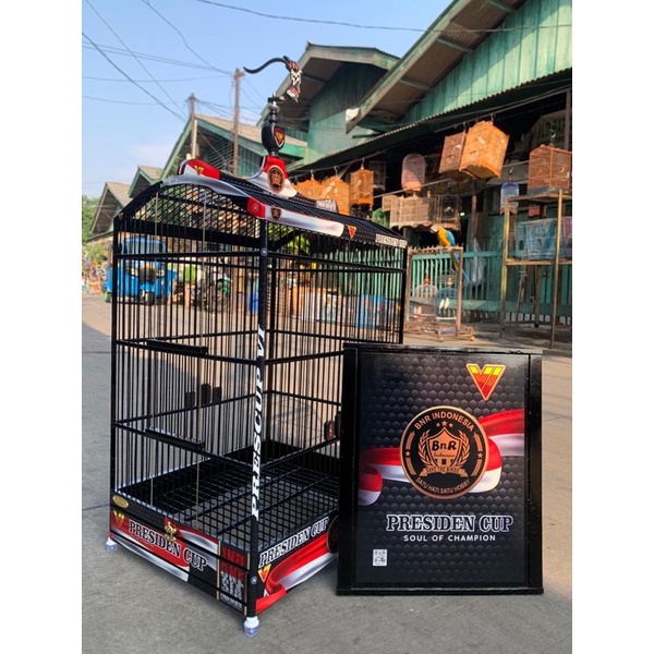SANGKAR KANDANG KOTAK BNR DECAL PRESIDEN CUP NO 1 & 2