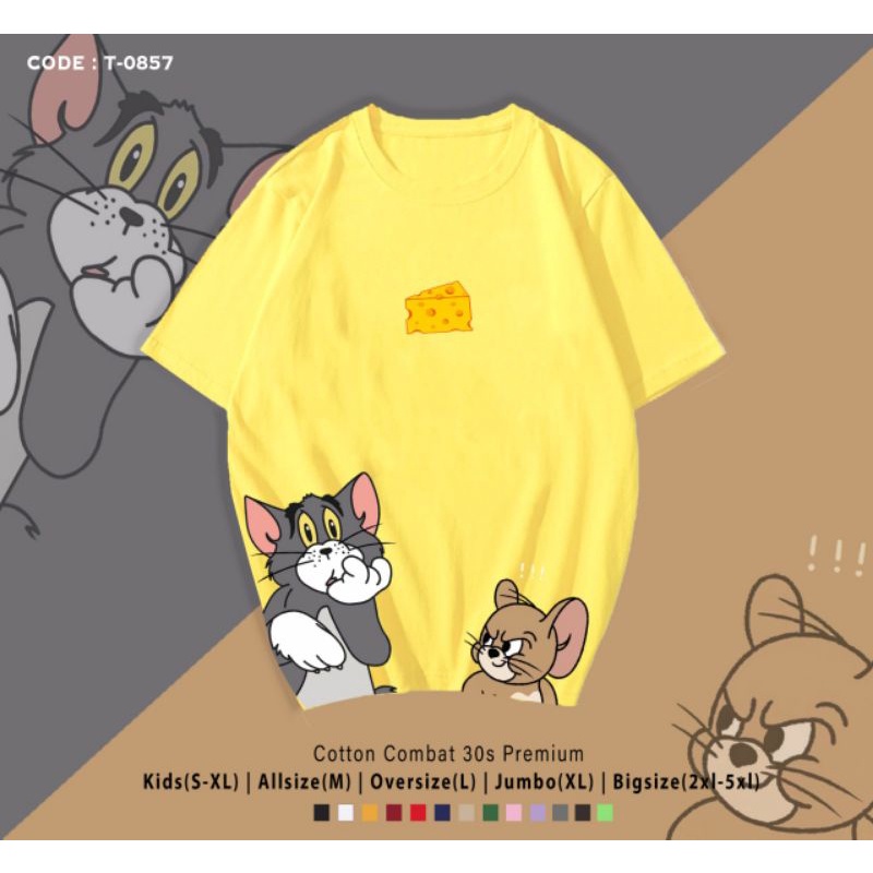 KAOS TOM&amp;JERRY CHEESE/T-SHIRT TOM&amp;JERRY BIG CHEESE