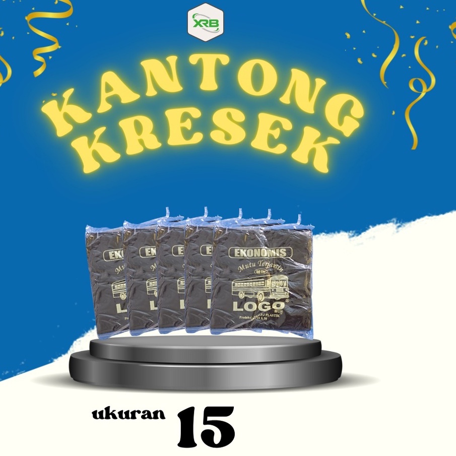 Kantong Kresek HDPE Kantong Plastik Hitam Ekonomis Uk 15 Uk 17 Uk 28 Uk 40 1 Pack isi 50 Lembar Kantong Kresek Packing Paket Online