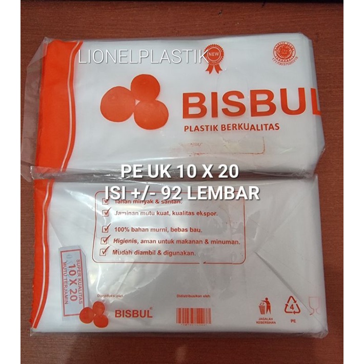 Jual Plastik Pe Plastik Es Batu Plastik Bungkus Gula And Santan Uk 10