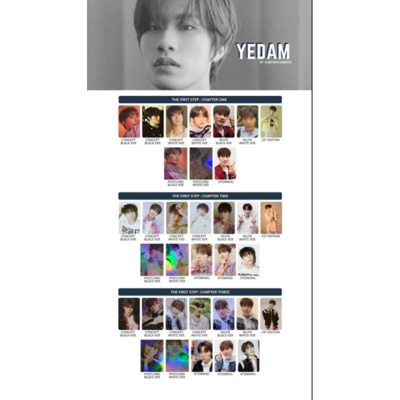 Album treasure chapter 3 AR PC 1st Edition Yedam