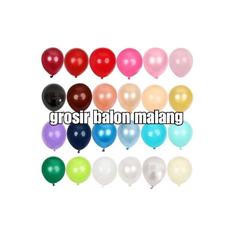 per pak isi 100 balon latex metalik metallic kecil 5&quot; 5inch