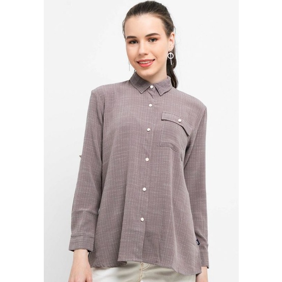 Lois Cotton Shirt KC714 KEMEJA LOIS ORIGINAL WANITA KATUN