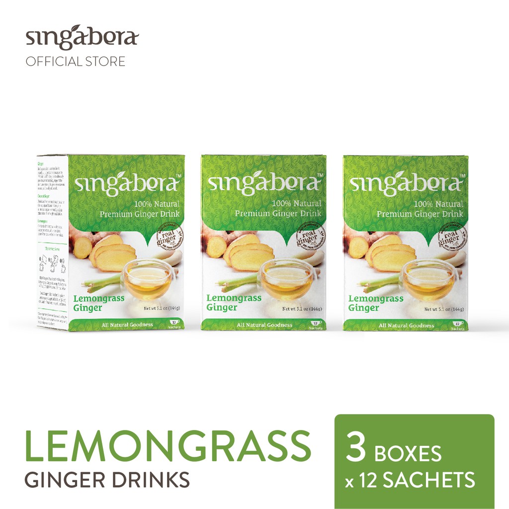 

Singabera Premium Lemongrass Ginger (Jahe Sereh)- 3 pack