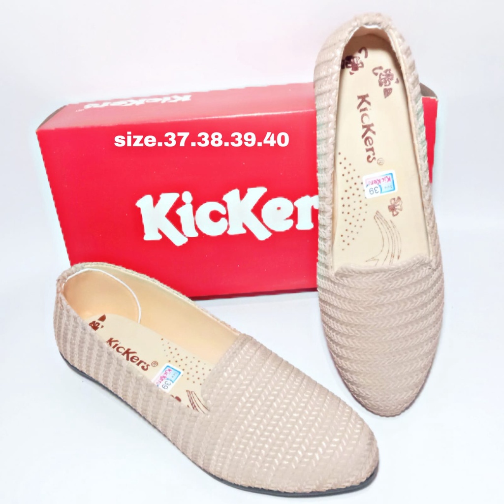 PROMO  FLAT SHOES WANITA DEWASA / SEPATU WANITA DEWASA BALET RAJUT KICKERS TRENDI / SEPATU WANITA TERBARU