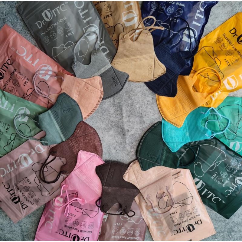 MASKER DUCKBILL DR ITC WARNA WARNI 4 PLY ECER