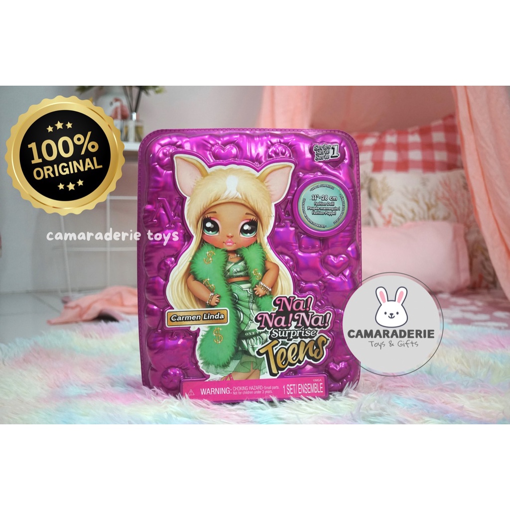 NaNaNa Surprise Teens Series 1 Fashion Doll – Carmen Linda, Boneka Na Na Na Surprise Original