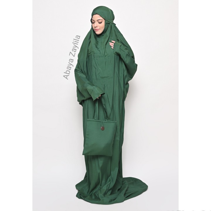 Zaylila Mukena Long Tarim Emerald