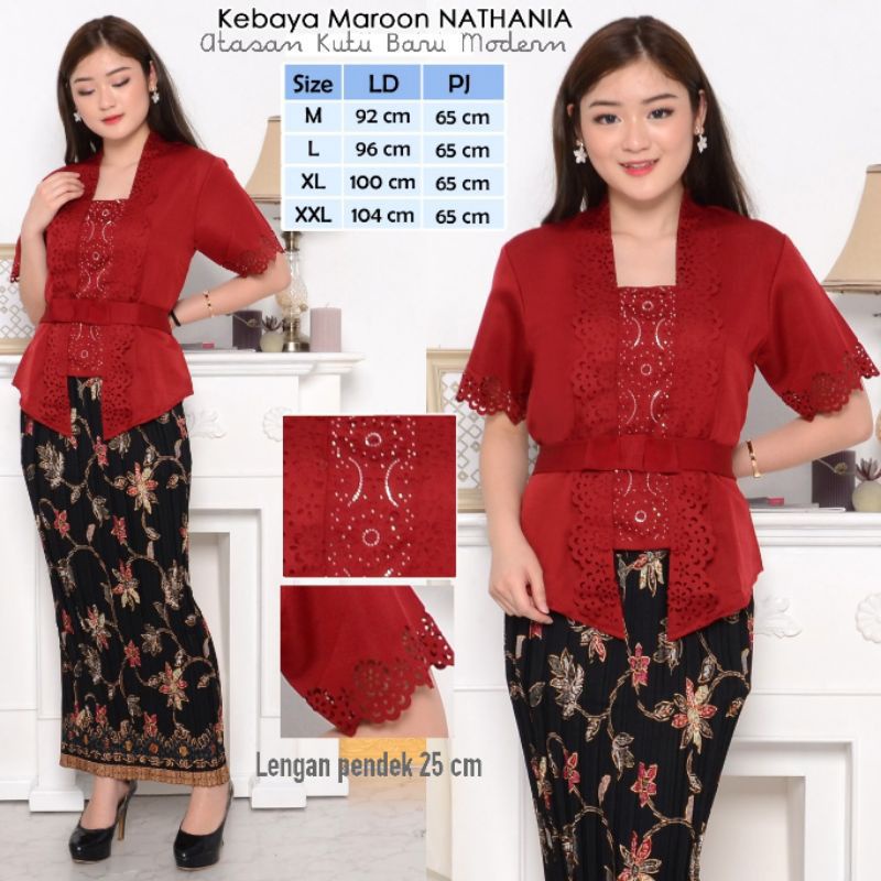 Atasan Kutu Baru Kebaya Kartini Modern