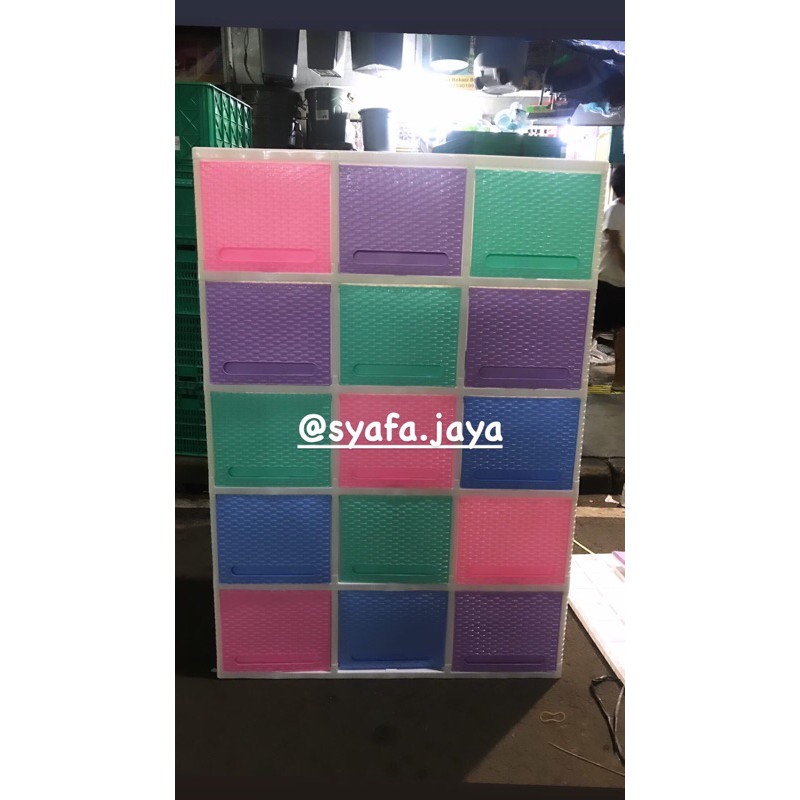 Lemari Pelastik Triple Club 5 Susun