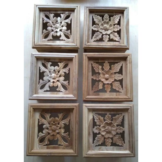 loster kayu jati / ventilasi udara rumah  harga promo ukuran 23x23x10