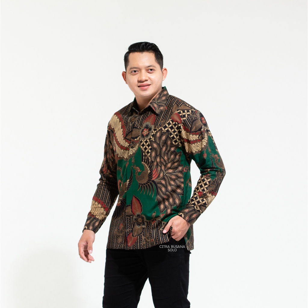 IJO MESEM Kemeja Batik Pria Full Furing Bahan Katun Primisima