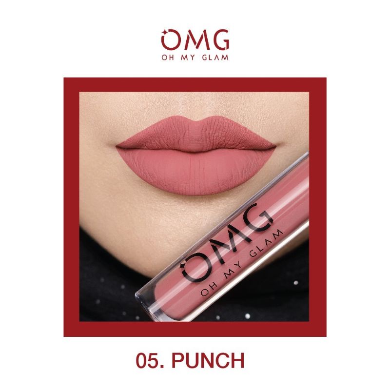 OMG oh my glam matte kiss lip cream | lip cream OMG punch | lip cream OMG no 5 | lipstick OMG