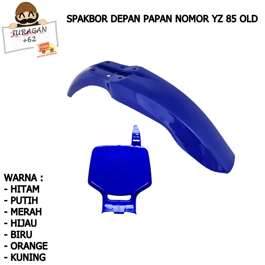 SPAKBOR SET DEPAN PAPAN NOMOR YZ 85 OLD MOTOR CROSS TRAIL YAMAHA YZ85 OLD