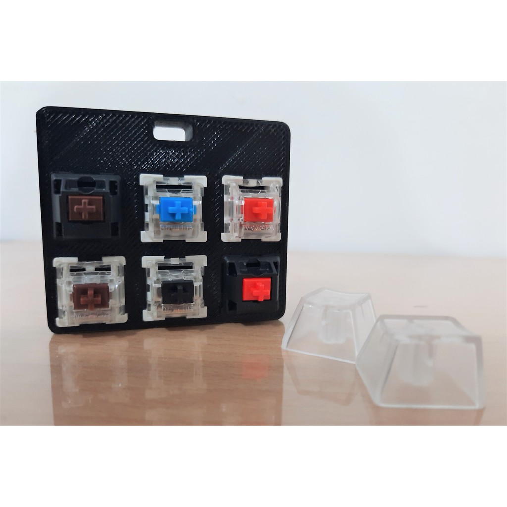 Mechanical Switch Tester Kit Keychain 6 Buttons (Cocok untuk Outemu , Gateron , Cherry MX Switch )