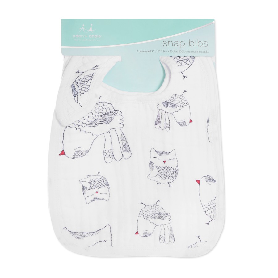 Aden Anais - Snap Bibs LOVEBIRD