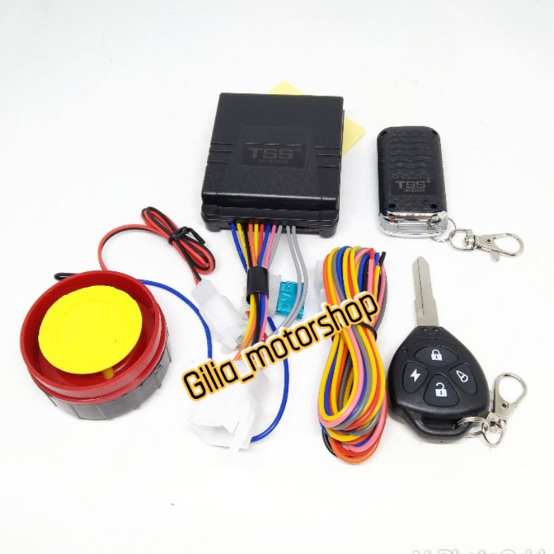 Alarm Remote motor Tss Model Kunci Mobil Alarm Anti Maling Alarm motor remote silent mode