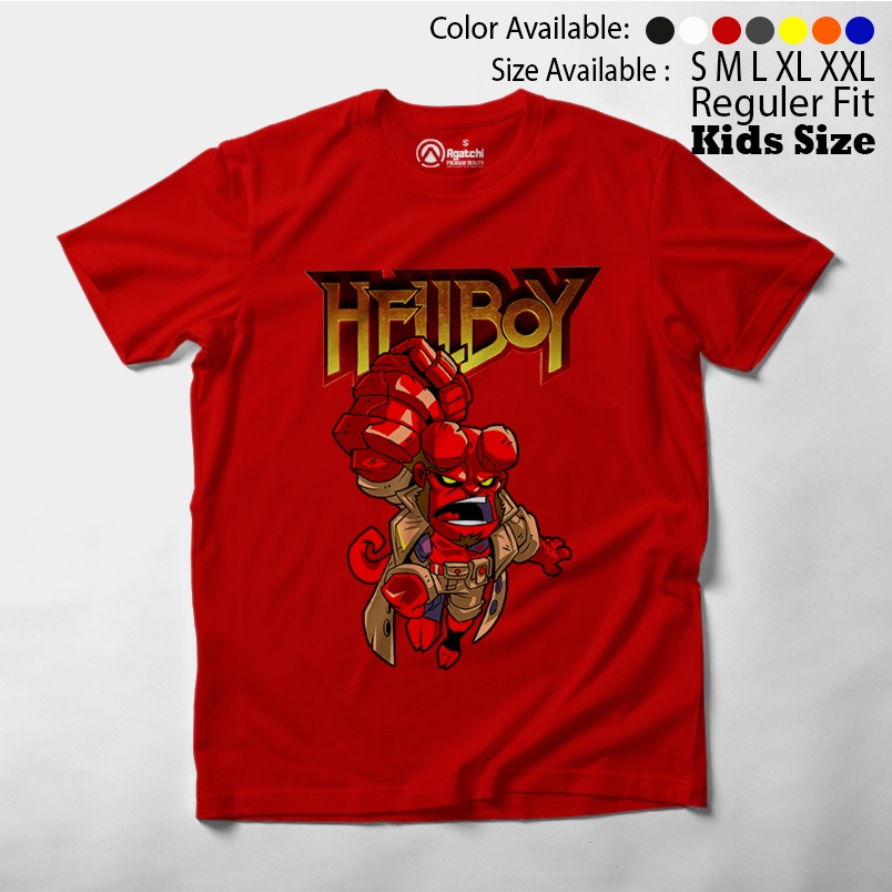 Hellboy Monster Merah , Baju Anak / Kaos Atasan Anak Laki Laki / Distro / Kids T Shirt