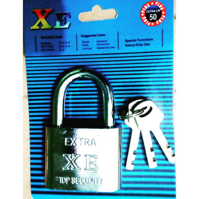 Gembok Besi 50mm / Gembok tebal anti maling