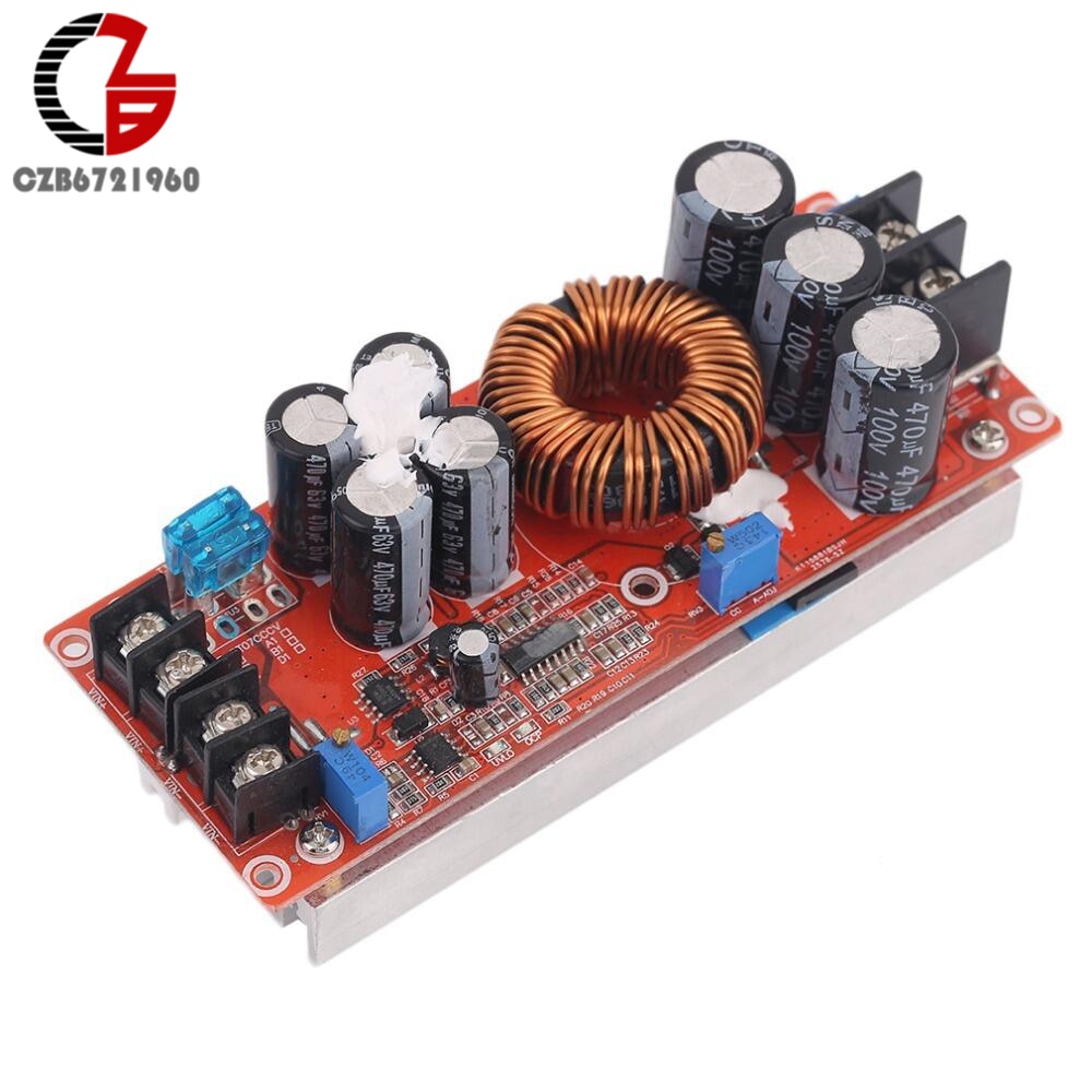 PREORDER 20A 1200W DC Boost Converter Step Up Power Supply 8-60V to 12-83V 24V 48V 12V Car Power