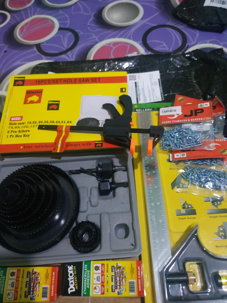 Bison 4 Inch Klem F Catok Kayu Jepit Penjepit Quick Release Wood Clamp