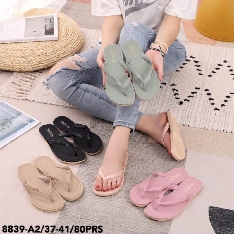 Sandal japit jelly wanita sandal breslin sandal karet import murah