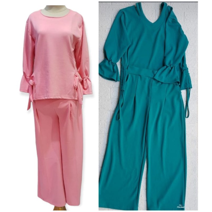BAJU WANITA SETELAN CELANA KULOT MOSCREPE PREMIUM   0620