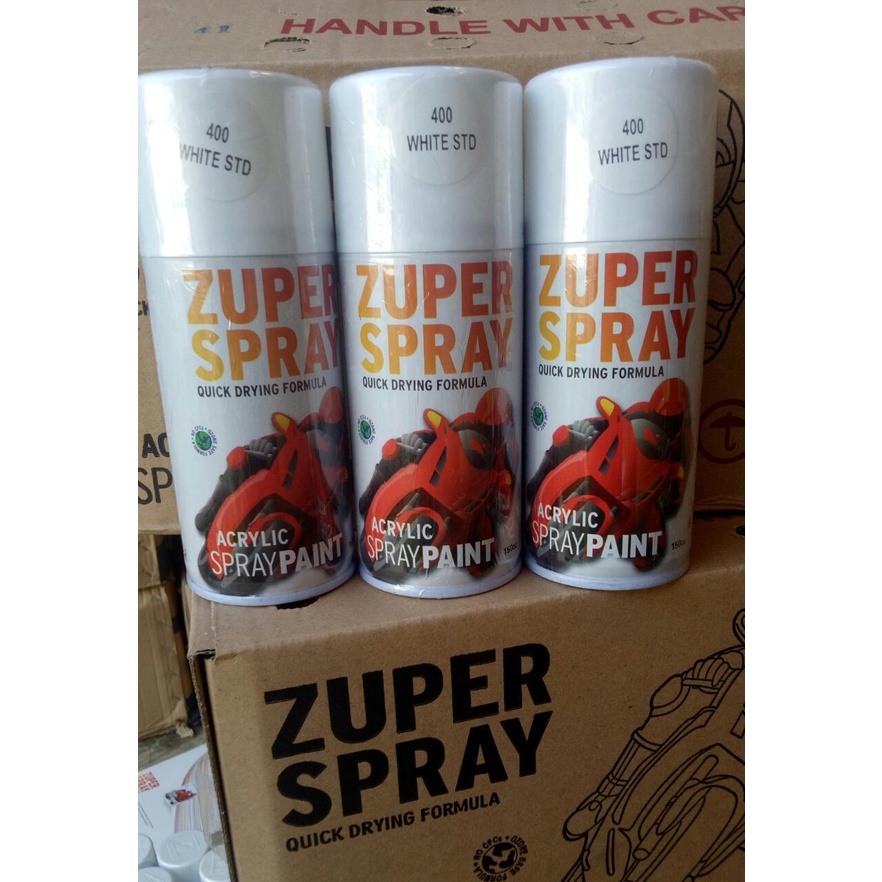 cat semprot pilok pilox zuper white STD 400 150cc zuper spray white std p400 150cc