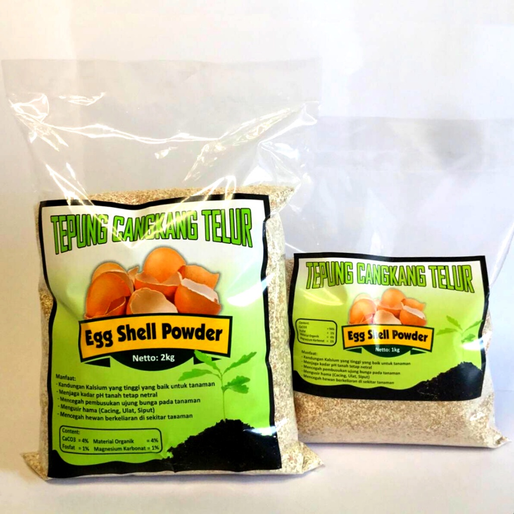 KEMASAN EKONOMIS!!! TANAH JADI SUBUR BONUS TANAMAN JADI SEHAT ~ TEPUNG CANGKANG TELUR 2Kg