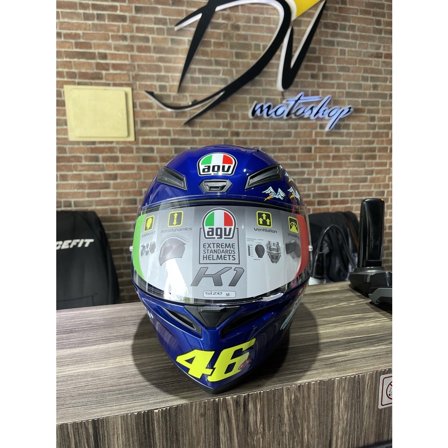 AGV K1 White Zoo Blue