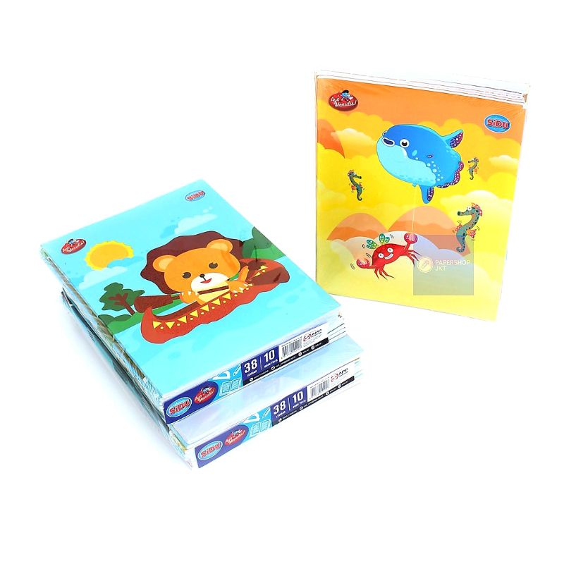 

BUKU TULIS SEKOLAH SINAR DUNIA [ ISI 38 LRMBAR / 10 BUKU ] [1 PACK]