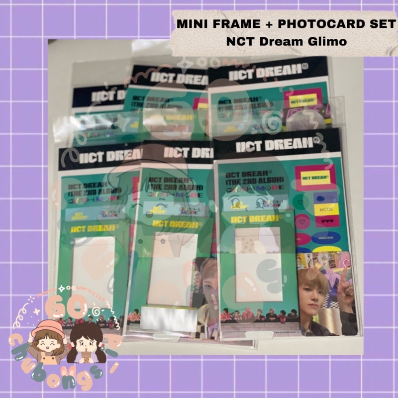 [READY STOCK] SEALED MINI FRAME PHOTOCARD SET NCT DREAM GLITCH MODE MARK RENJUN JISUNG JAEMIN CHENLE