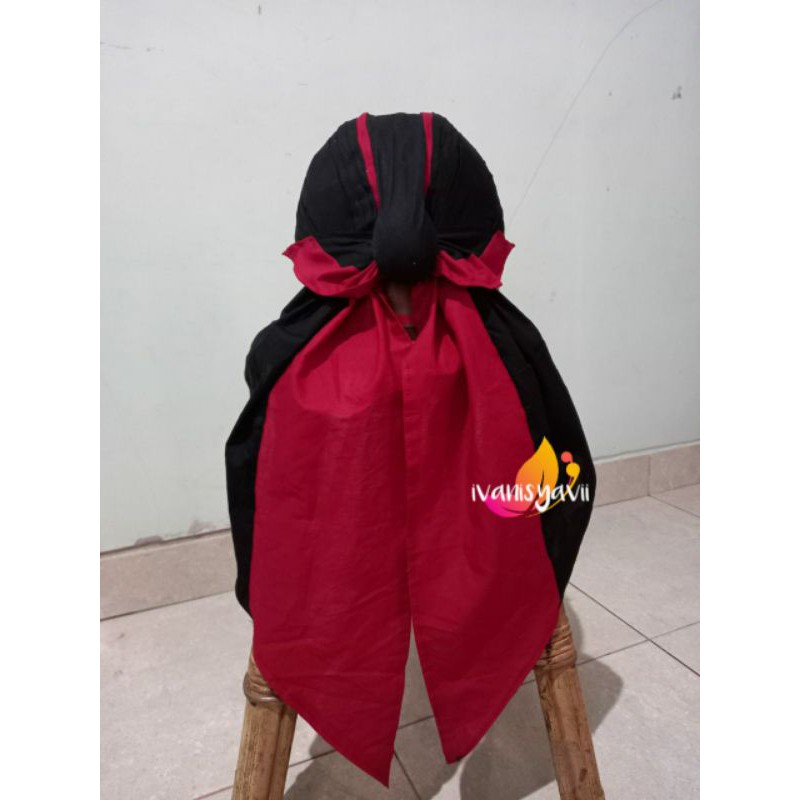 Blangkon Halus Plisir Merah