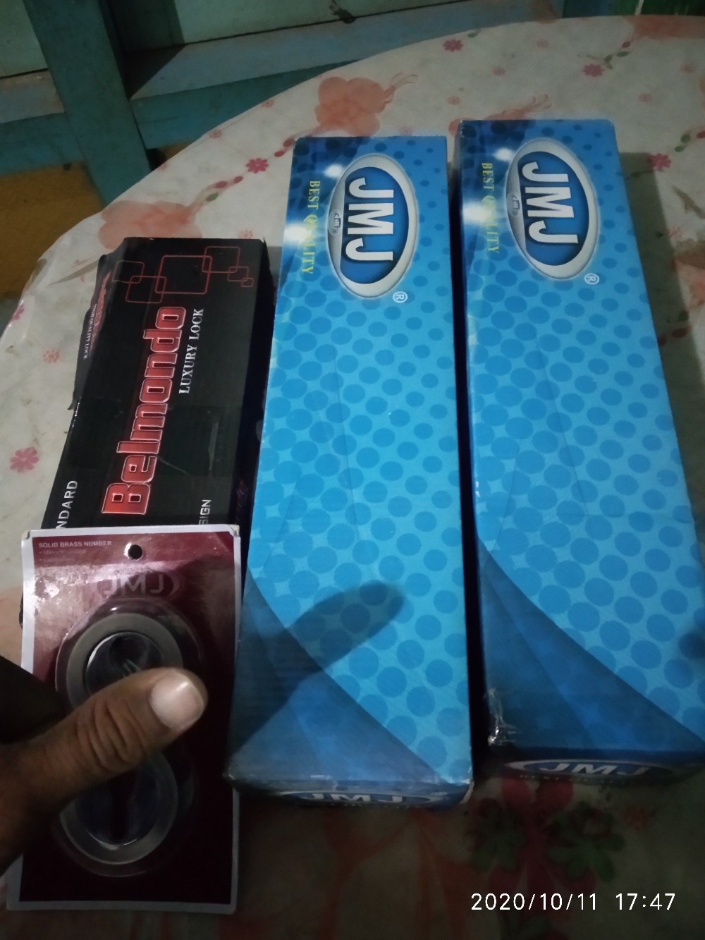 Pull Handle Tarikan Kunci Pintu Rumah Dua Mahoni Kotak Gepeng + Body Pelor + Ring Kunci