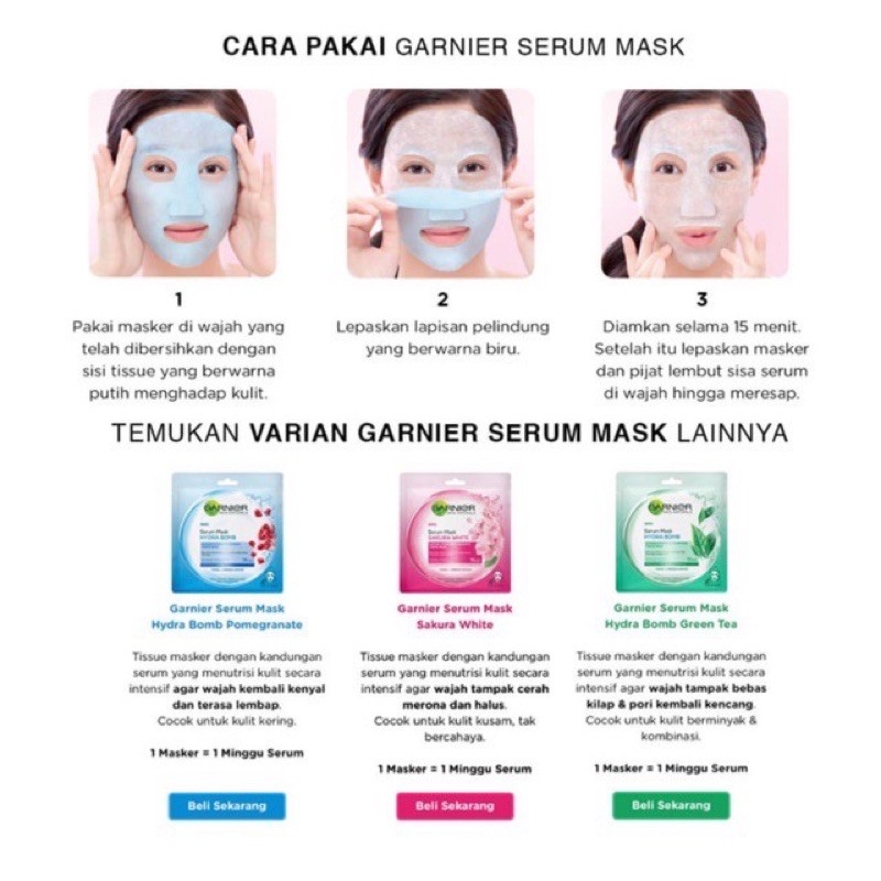 GARNIER SERUM MASK (MASKER SERUM)