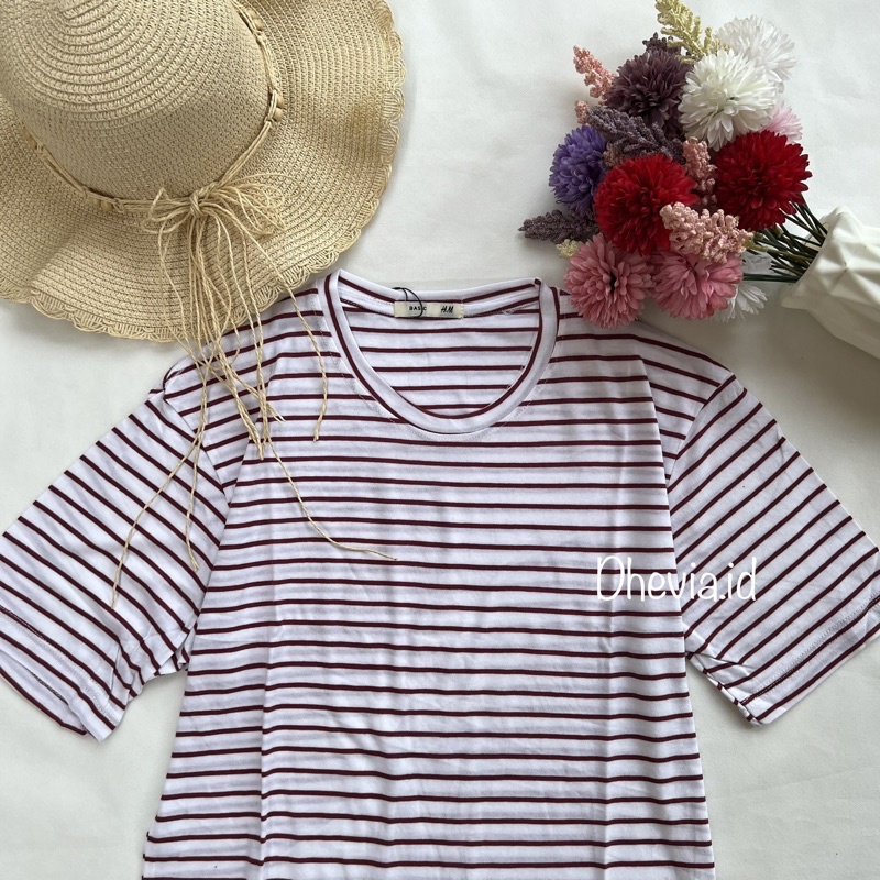 MERLY BASIC TSHIRT STRIPE By DHEVIA ID