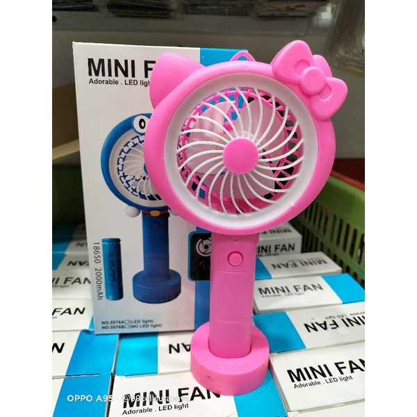 Kipas genggam model tancap LED - USB mini cooling Fan