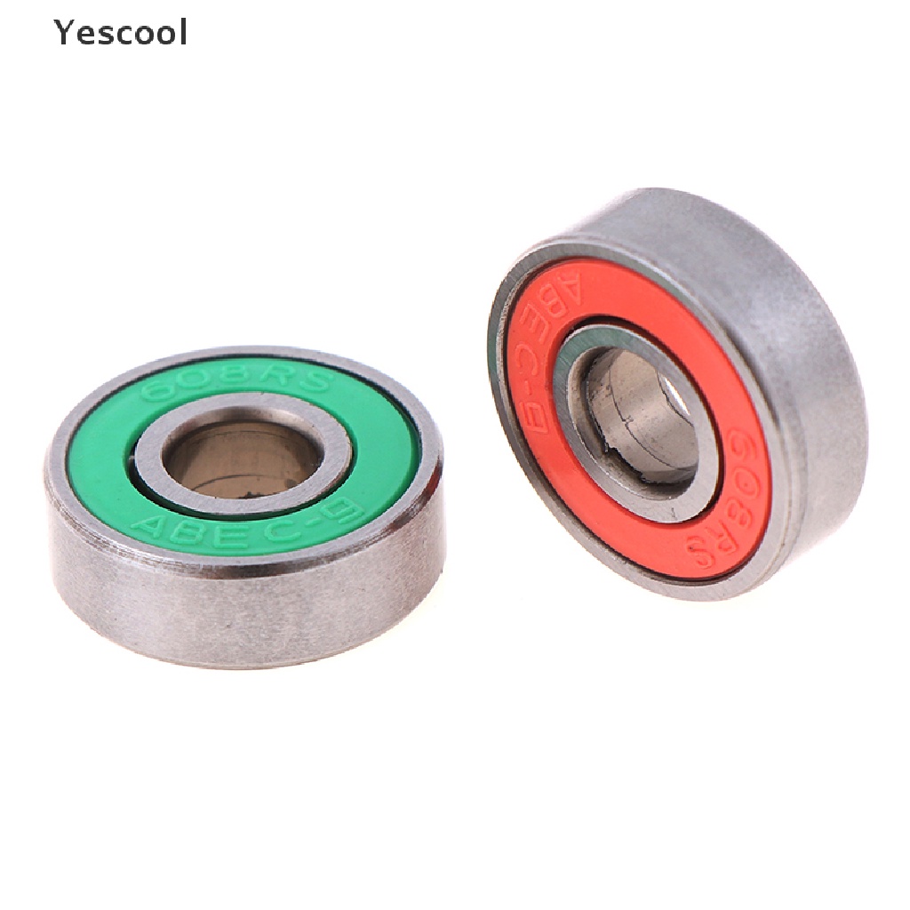 Yescool 5Pcs ABEC-9 608RS Bearing Roda roller Untuk skateboard / Skuter