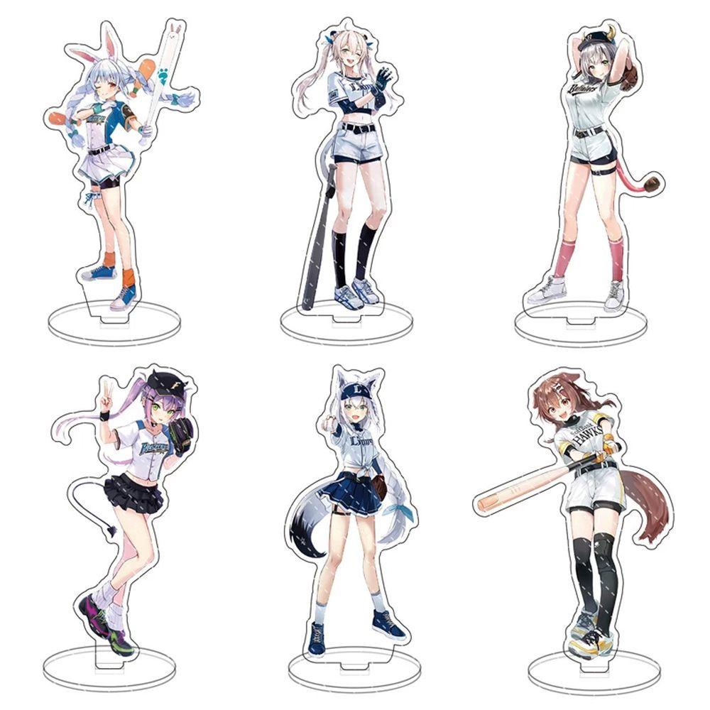 Lanfy Anime Figure Stand Dua Sisi Hadiah Anak Model Transparan Mainan Figure Model Karakter Anime Plat Akrilik