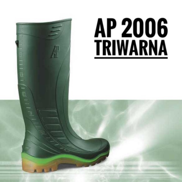 Sepatu Boots Karet merk AP 2006 Triwarna Size 38-43