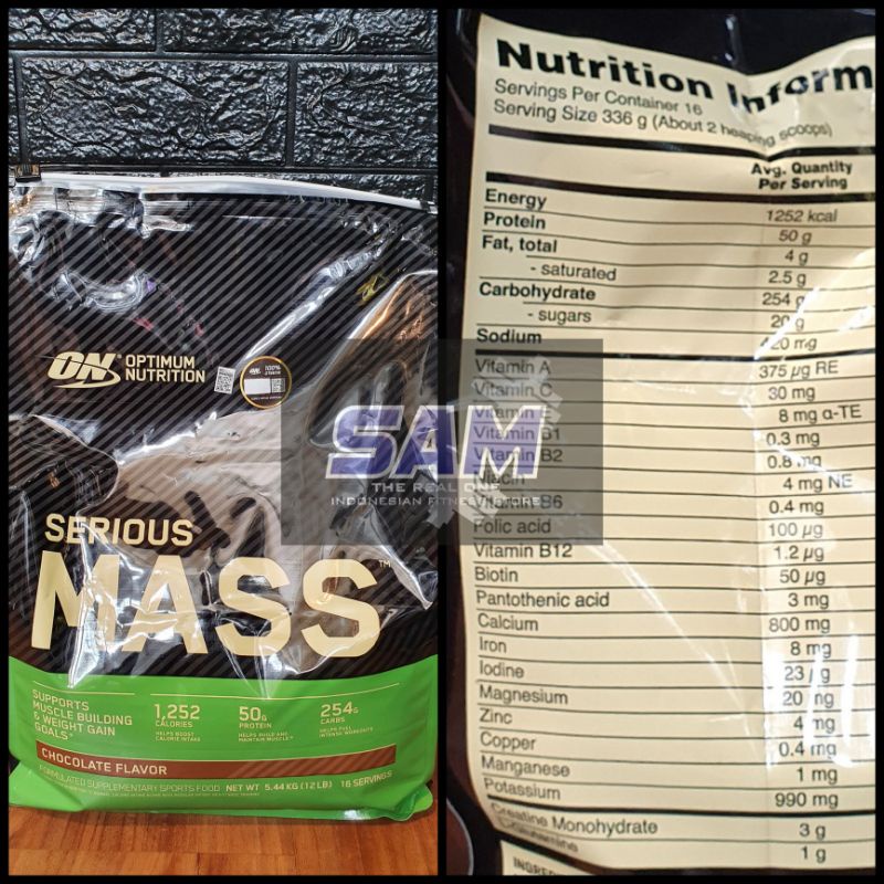 Suplemen Fitness ON Serious Mass 12 lb Gainer