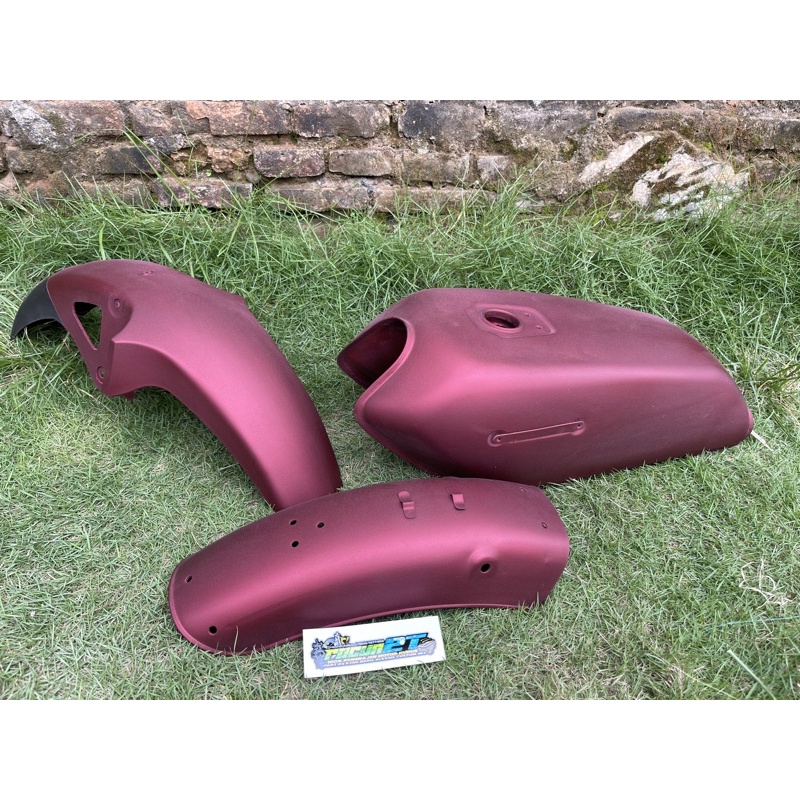 bodi set Rx spesial merah doff style