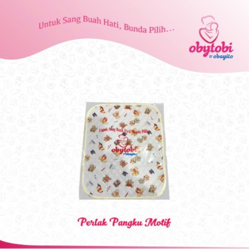 Obytobi atau Baby Lampin Perlak Pangku Motif 35 x 45cm alas ompol tidur bayi stroller travel