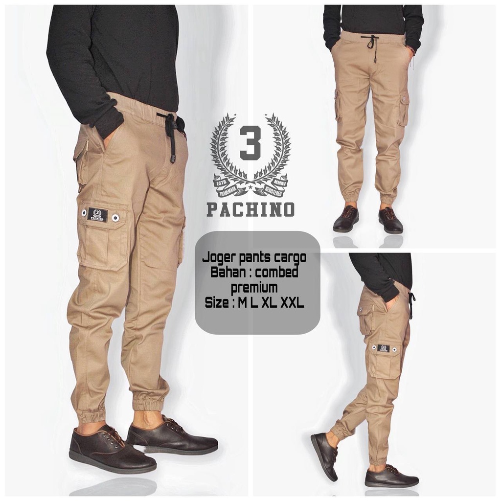 Celana Cargo Panjang /  Cargo Pants Pria / Celana Joger Cargo Panjang Pria  / Celana Cargo Jumbo / Celana Cargo Pria Original Pachino Size ( M -L-XL -XXL )