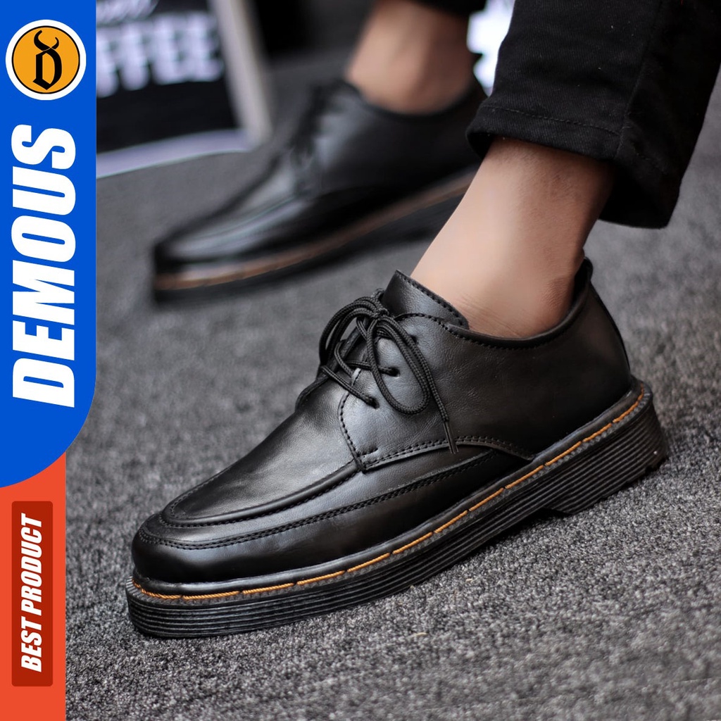 DEMOUS Rukawa - Sepatu Formal Pria Pantofel Kulit Asli